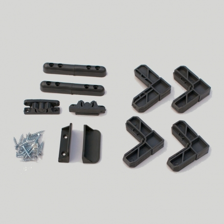 Set acceasorii plasa anti insecte gri antracit